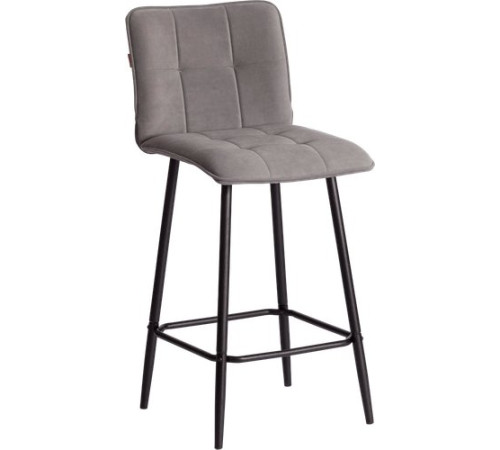 Стул TetChair Bari Полубарный велюр, серый