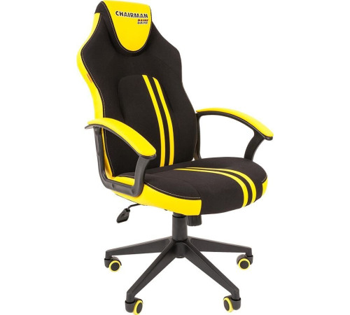 Кресло CHAIRMAN Game 26 черный/желтый