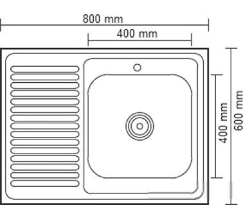 Кухонная мойка Ledeme L98060-R