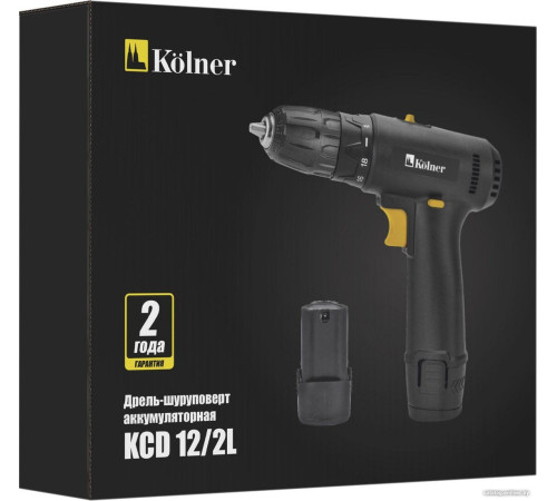 Дрель-шуруповерт Kolner KCD 12/2L с 2-мя АКБ