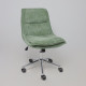 Офисное кресло AksHome Lola зеленая рогожка GY91-14/хром