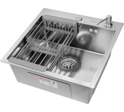 Кухонная мойка ARFEKA ECO AR мойка 500*500, коландер, дозатор SATIN DECOR