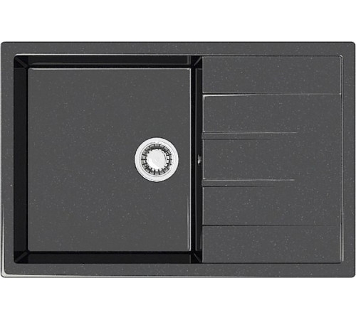 Кухонная мойка MARRBAXX Карельский камень модель 161/Q4 F161Q004 черный