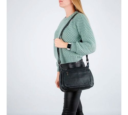 Женская сумка Poshete 921-301-BLK черный