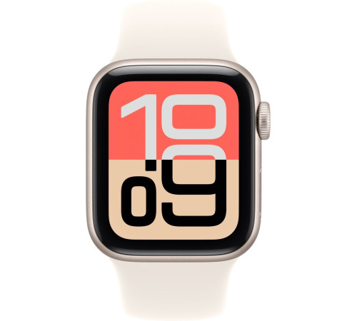 Умные часы Apple Watch SE 3 40 мм алюминиевый корпус, звездный свет/звездный свет, спортивный силиконовый ремешок M/L