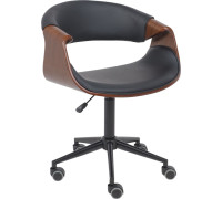 Офисное кресло AksHome Angara экокожа, черный/черный