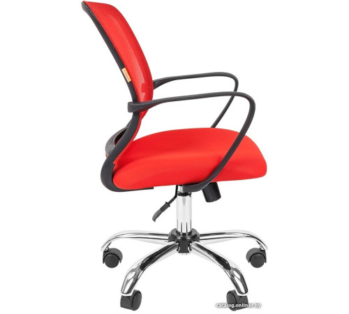 Офисное кресло CHAIRMAN 698 Chrome красный