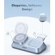 Беспроводное зарядное Ugreen MagFlow 3-in-1 W711 55677 голубой