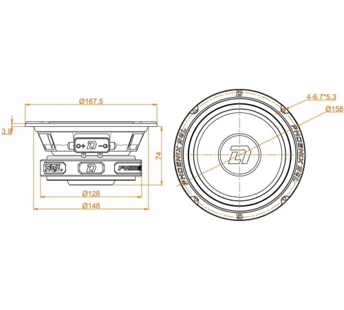 Мидбас DL Audio Phoenix SQL 165