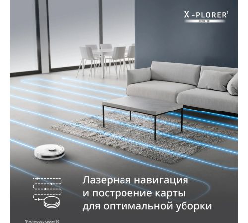 Робот-пылесос Tefal X-PLORER Serie 90 Animal & Allergy RG8777WH
