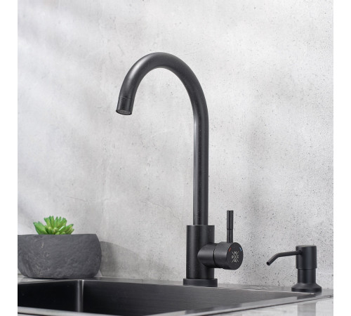 Смеситель РМС SUS124BLK-017F