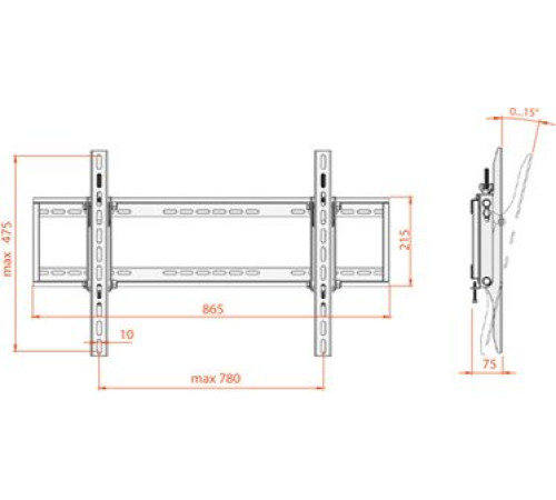 Кронштейн для телевизора Electric Light КБ-01-16-У