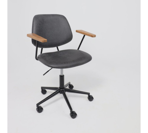 Офисное кресло AksHome Trix экокожа винтажный черный Watusi 16/черный