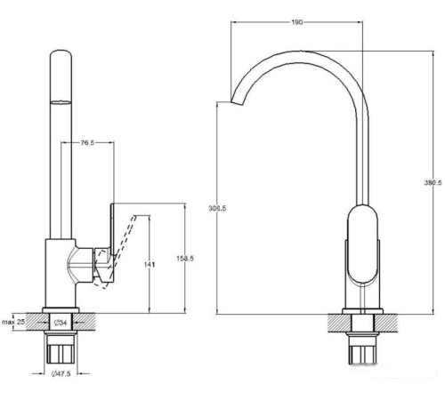 Смеситель Econoce EC0392