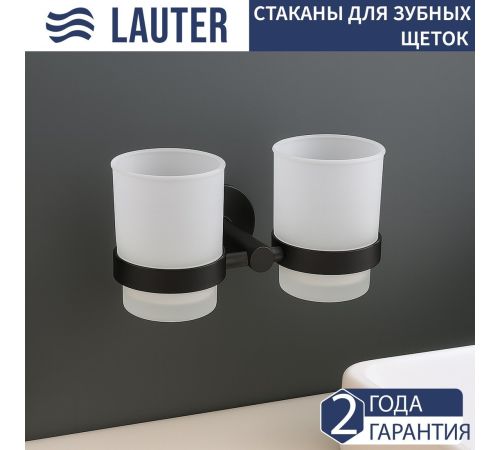 Набор аксессуаров для ванной Lauter 21SH72082 + 21SH70022 Matt Black, 2 предмета