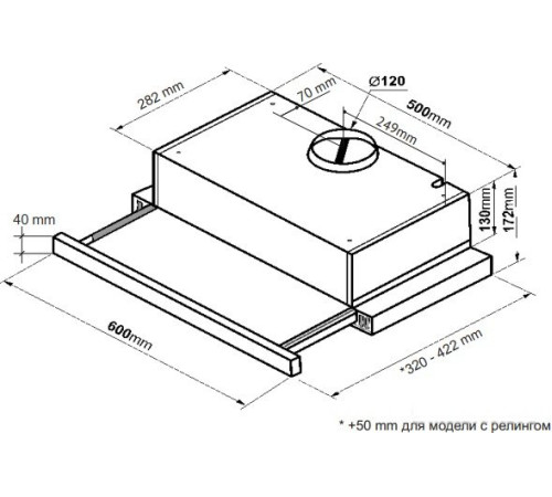 Кухонная вытяжка Korting KHP 6617 GN