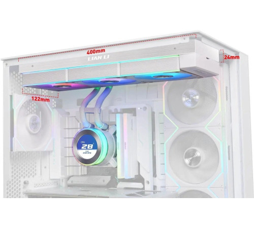 Система жидкостного охлаждения для процессора Lian Li Hydroshift II LCD-C 360CL GHS2LCD36RW G89.GHS2LCD36RW.R0