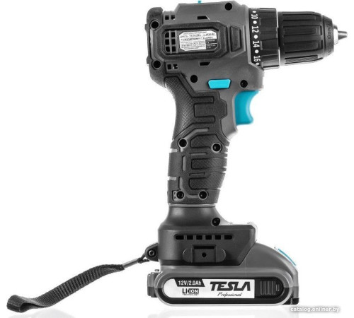 Дрель-шуруповерт Tesla TCD12BL 834528 с 2-мя АКБ, кейс