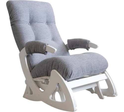 Кресло-глайдер Glider Балтик серый/молочный дуб