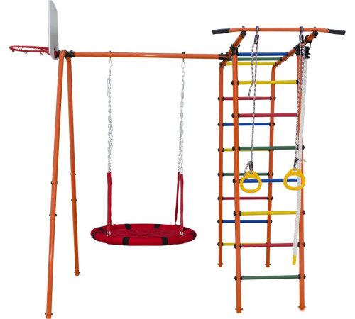 Детский спортивный комплекс Формула здоровья Street 1 оранжевый/радуга