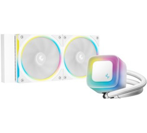 Система жидкостного охлаждения для процессора DeepCool LE240 PRO WH R-LE240PRO-WHAMMC-G-1