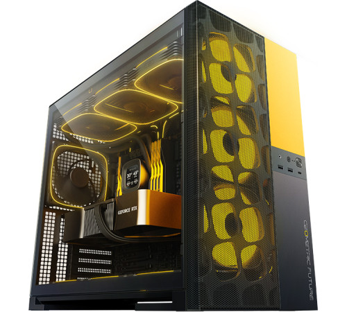 Корпус Geometric Future Model 5 Vent черный/желтый