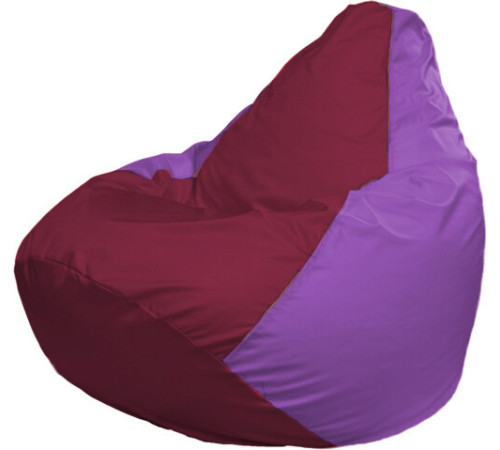 Кресло-мешок Flagman Груша Макси Г2.1-302 сиреневый/бордовый