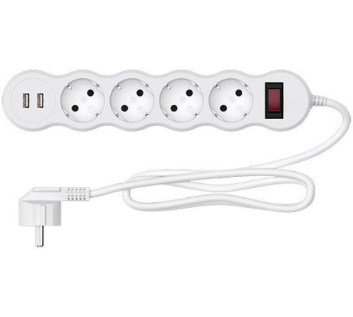 Сетевой фильтр Maxvi SP-230A 3м, белый