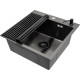 Кухонная мойка ARFEKA ECO AR мойка 500*500, роллер-мат, дозатор Black