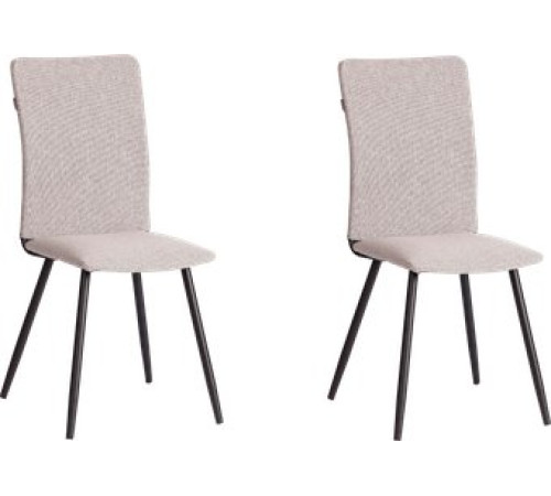 Стул TetChair La Rousse рогожка, серый/черный, 2 шт