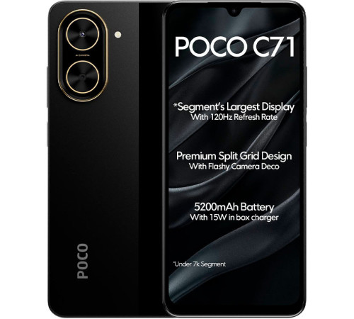 Телефон POCO C71 3GB/64GB международная версия черный