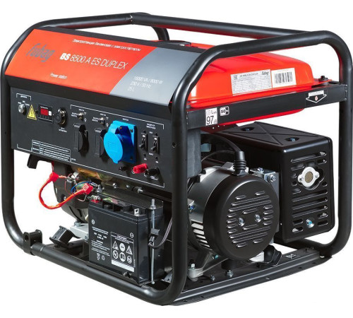 Бензиновый генератор Fubag BS 8500 A ES Duplex с коннектором автоматики