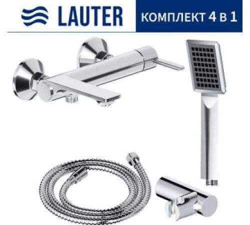 Смеситель Lauter Velvet 21СК6696С с лейкой Relexa Serene 21S00103