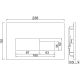 Панель смыва Jaquar JCP-CHR-392415