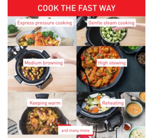 Мультиварка-скороварка Tefal Cook4me Touch CY9128