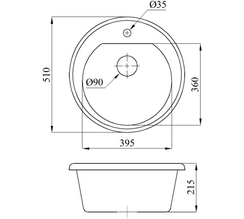Кухонная мойка БелЭворс Traffic блэк