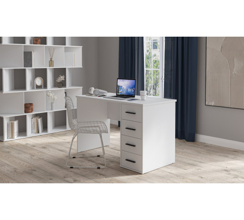 Стол Интерлиния Skill-07 белый/белый