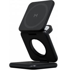 Беспроводное зарядное Magssory Fold Pro 3 в 1 WCH063 черный