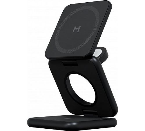 Беспроводное зарядное Magssory Fold Pro 3 в 1 WCH063 черный