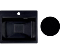 Кухонная мойка Marblan Comfort 48 оникс, с сифоном