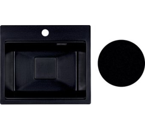 Кухонная мойка Marblan Comfort 48 оникс, с сифоном