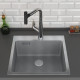 Кухонная мойка Roxen Snake 560220-50-S 50*48 сатин/текстурная поверхность с коландером и дозатором