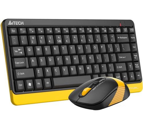 Офисный набор A4Tech Fstyler FG1110 черный/желтый