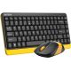 Офисный набор A4Tech Fstyler FG1110 черный/желтый
