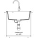 Кухонная мойка GranFest Urban GF-UR-658 серый