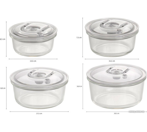Контейнер вакуумный CASO VacuBoxx R-set
