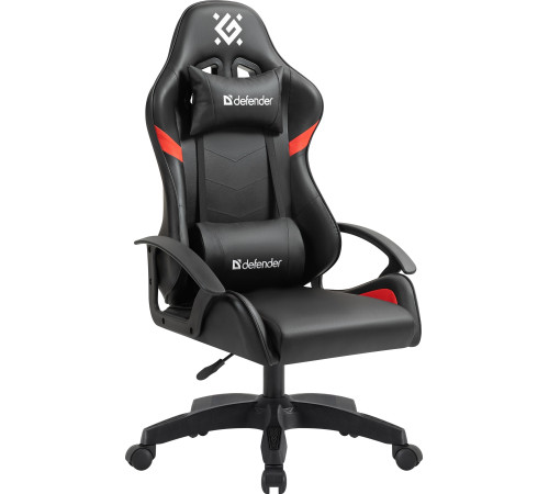 Игровое геймерское кресло Defender Sharm черный/красный