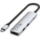Док-станция Satechi 4-in-1 USB-C Slim Multiport Adapter 4K ST-P4SS серебристый