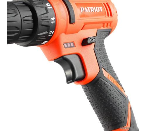 Дрель-шуруповерт Patriot BR 117Li 180301117 с 2-мя АКБ, кейс