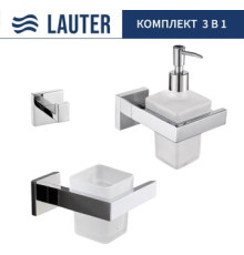 Набор аксессуаров для ванной Lauter 21SH71061 + 21SH71091 + 21SH71091 Chrome, 3 предмета